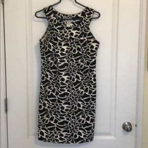 Cow print mod mini summer dress